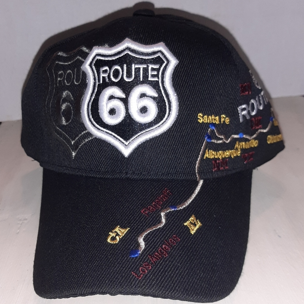 Route 66 Hat Cap - LA to Chicago Route
